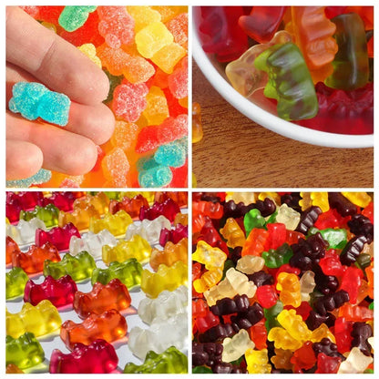 50 Gitter Gummi Bear Schimmel Silicone Gleeweger Bully Schimmel mat Dropper Candy Candy Fondant Schimmel DIY BAKEKENKEN