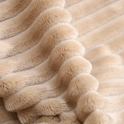 Winterflanellen dekens voor bedden massief koraal fleece faux furworp deksel bankdeksel deksel zachte donzige geruite dekens