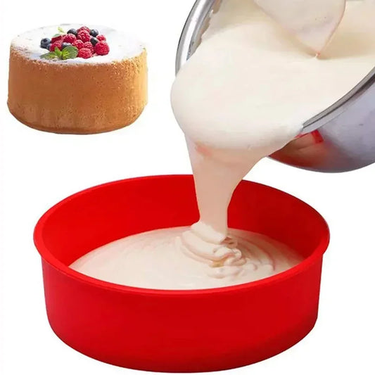4/6/8inch silikonový dort plísní pánve kulaté pečení plísní kuchyně silikonové pečení pánve opakovaně použitelné dort pečení nástroje