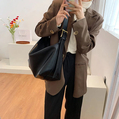 Vintage Këssen Design Pu Lieder Boston Handbag fir Fraen Casual Koraphust Crossbody Poschen Moudeschaker Tuten