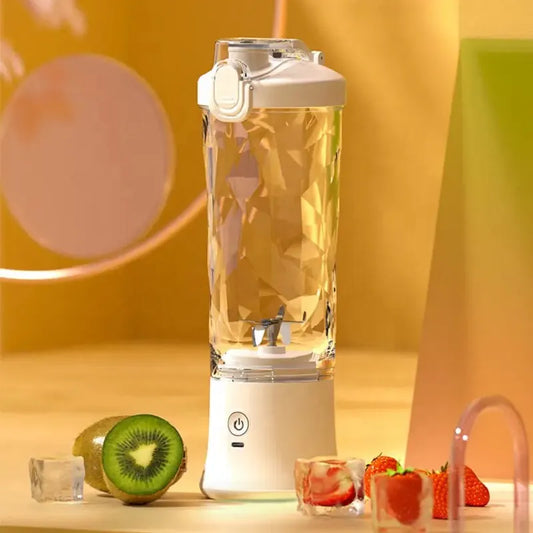 Blender Juicer Portable IPX7 Fruit sans fil Juicer USB RECHARAGE 600 ML Coupe de jus de grande capacité pour le sport