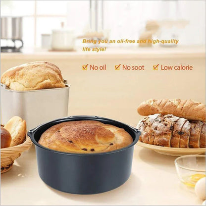 8/11 PC AIR Fryer piederumi Pārtikas kvalitātes gaisa friteru piederumi ar kūku groza picu pannu nerūsējošā tērauda iesmu statīvu