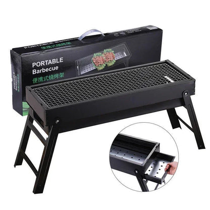 Nový velký gril BBQ Grill skládací přenosné přenosné uhlí na venkovní kempování piknikového hořáku skládací uhlí na grilování grilovací trouba