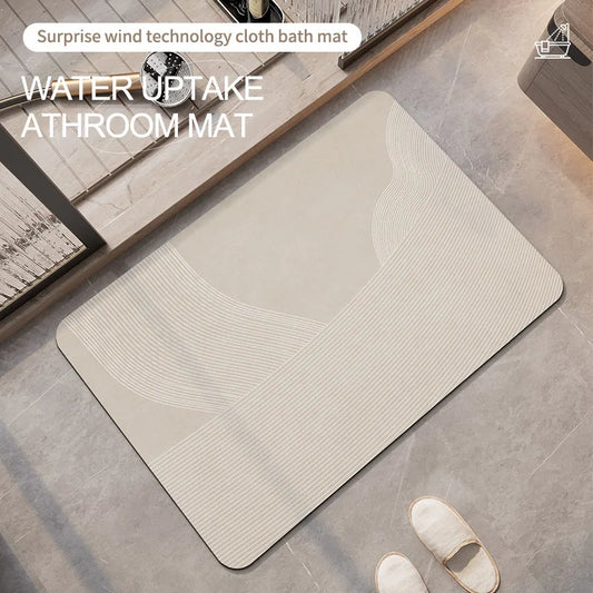 Tapis de douche antidérapant de salle de bain luxueux