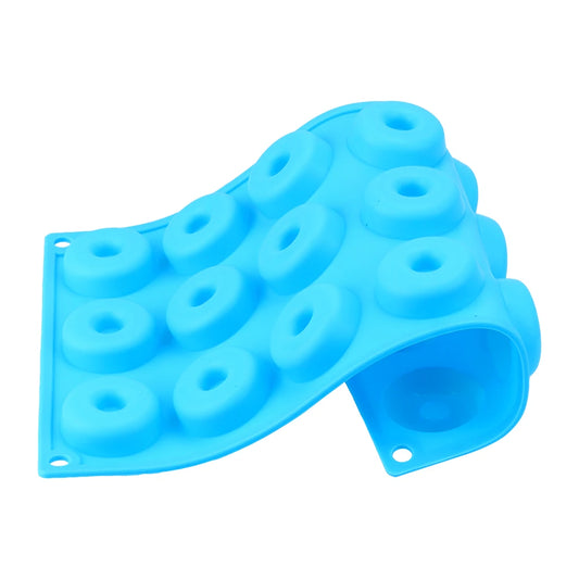 4cm Mini čokoláda/ kobliha silikonová forma pekárna Bakeware Biscuit Cake Formy Resuible Donut Dezert Pečení Pan Silikonová forma 18-náměstky