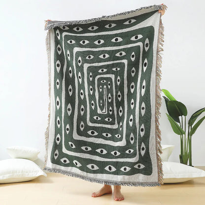 Textiel stad ins oog slang gooi deken woning decor tapijt muur hangende buitenkamping picknickmat strand mat 125x150 cm