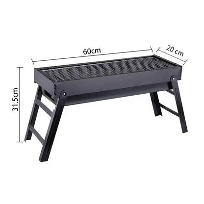 Nový velký gril BBQ Grill skládací přenosné přenosné uhlí na venkovní kempování piknikového hořáku skládací uhlí na grilování grilovací trouba