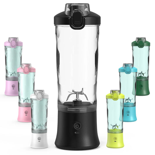 Nouveau mélangeur portable 600 ml Boucères de joueur électrique 4000mAH USB Smoothie rechargeable Mini Blender Juicer personnel coloré coloré