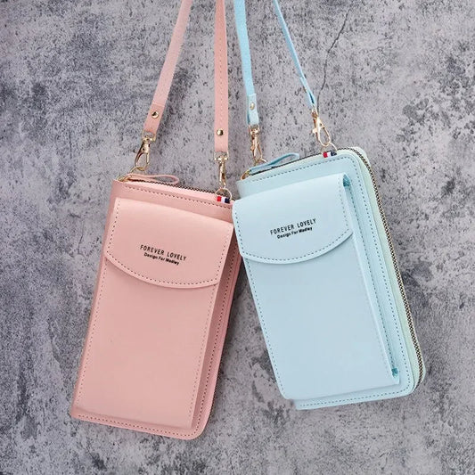 Módní jednorázová taška na mobilní telefon Mini všestranný satchel multi karta Poziční karta taška na klíč