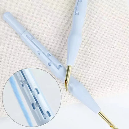 Magic broderi Punch Needle Pen Kit Cross Stitching Tool Set Weaving Tool Carpet Sticking Sewing Tool för DIY Sy Craft Art