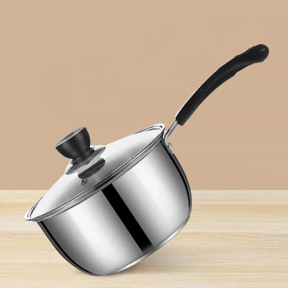 1PCS 18/20 cm Polévka z nerezové oceli Polévka na vaření hrnce pro indukci kuchyně vaření hrnec malé tepelné odolné proti nádobí