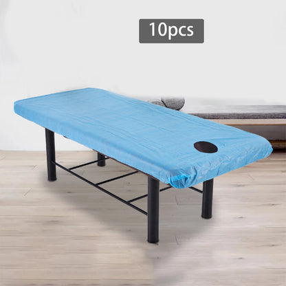10pcs 110x215 cm Fogli usa e getta Copertina per massaggio di viaggio Business Bed Spa non tessuto Supon Salon Travel Tattoo traspirato