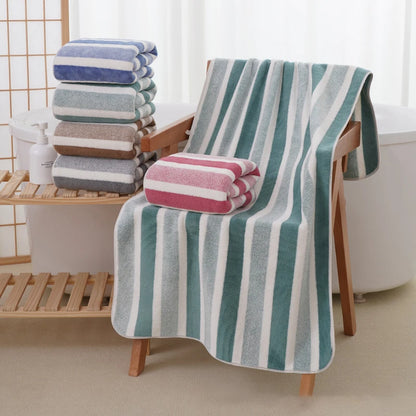 1PC Široký a hluboký korálový fleece tištěné ručníky a koupelnové ručníky Absorbent a suché vlasy koupelnové doplňky sady koupelnových ručníků
