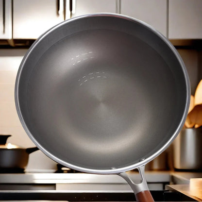 Non-stick Frying Pan 316 Stainless Steel Honeycomb Cooking Non-coated Full Screen Omelet Steak Pancake Cookware Skillet Kitchen