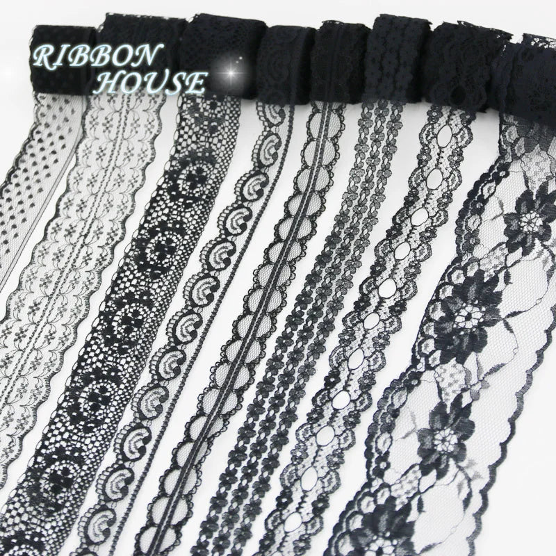 (10 krajkových/lot) bílá textilie Webbing Dekorace Krásné dárkové balicí materiál Stužky mix