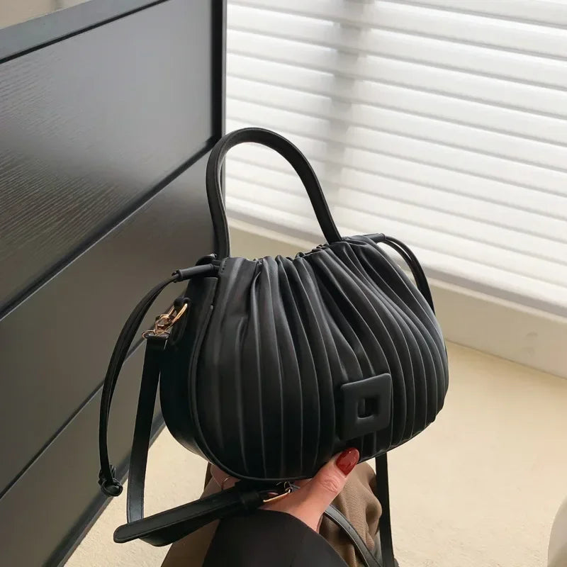 Modes zīmola dizains Crossbody soma sievietēm 2024 luksusa vintage plecu rokassomu sieviešu somas maisa ikdienas pu ādas kausa maisiņš