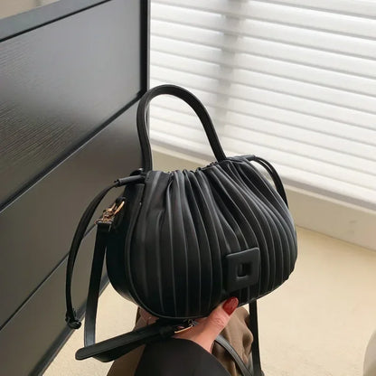 Modes zīmola dizains Crossbody soma sievietēm 2024 luksusa vintage plecu rokassomu sieviešu somas maisa ikdienas pu ādas kausa maisiņš