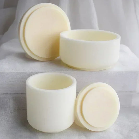 DIY Ronnen Plooschter Coupe scurted Candle Silicon Schimmel Vase Meskpot Späicher Paar Pottery Muttmed Handdates Handwierker