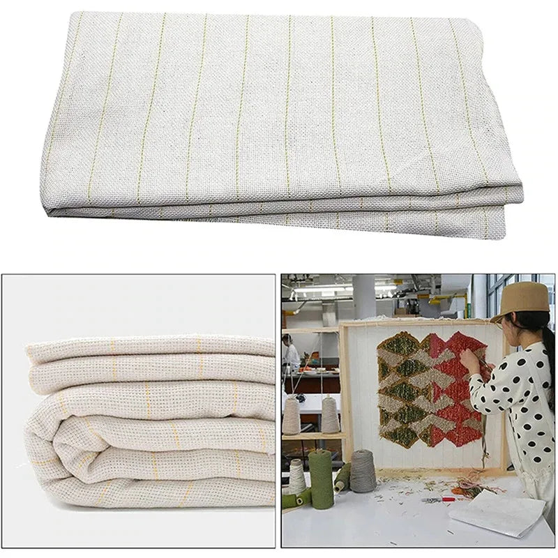 1,5*3 meter munkduk Tuftingduk Markerade linjer vävda för att göra plagg diy munk tyg mattan tapestry matta