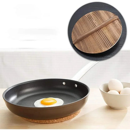 30-36 cm porcelāna tradicionālais koka piliens vāks wok vāks liels karbonizēts koka vāks burka virtuves piederumu virtuves piederums