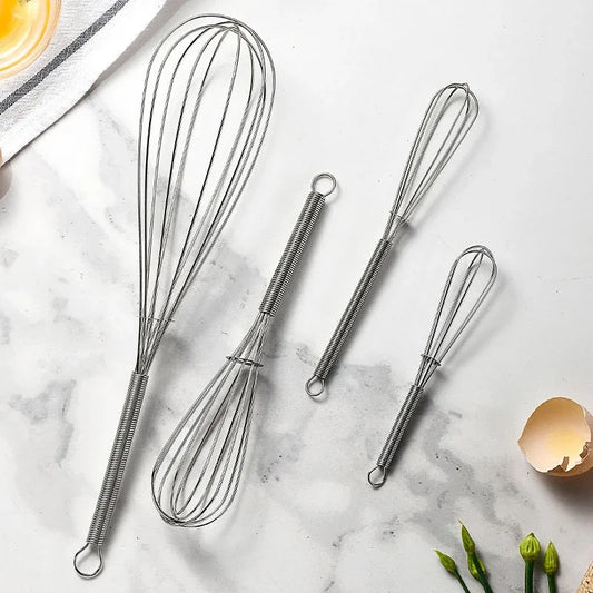 1PCS Multifunkční rotační manuální manuální vajíčko Spemator Mixer Mini Kitchen Whisk Whisk Bake Tool Egg Agitator Nerezová ocel Ekologicky přátelský