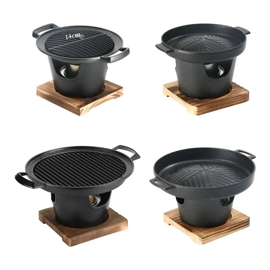 Mini grilovací gril pec grill domácí venkovní kempování alkohol kamna BBQ japon jeden člověk vaření zahradní párty pečení masa nástroj
