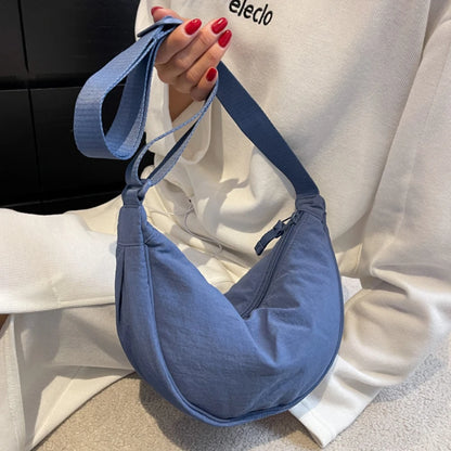 Gadījuma neilona hobos crossbody soma sieviešu dizaineru plecu maisiņiem.