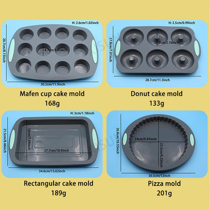 Panno di silicone resistente al calore Muffin Donut Donut Calza da forno da forno da forno da forno silicone set di torte set di torte silicone set