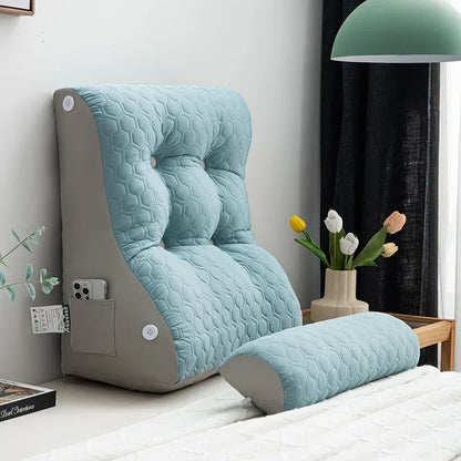 Lumbar Bedside Cushions Soft Back Rest Bed Cushion Wedge Pillow Lounger TV Reading Lumbar Cushion Decorative Pillows for Bed