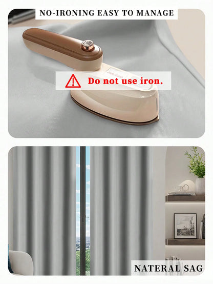 Tenda blackout da 1 pc con fodera isolata rivestita, ideale per soggiorno, camera da letto, cucina, bagno, arredamento per la casa, arredamento della camera