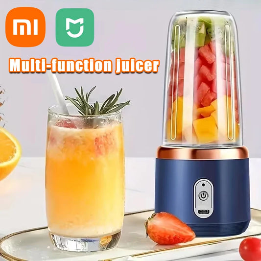 Xiaomi Electric Fruit Juicers Double coupe multifonctionnelle Blender Blender Juice Milkhake Maker Maker USB Smoothie Blender