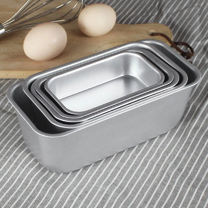 12-20cm rektangel kakeform aluminium legering brød dessert mold non-stick diy kake bakeware brownie mold for kjøkkenbaking