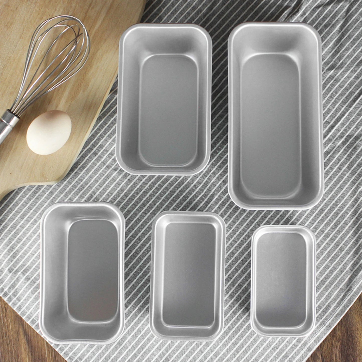 12-20cm rektangel kakeform aluminium legering brød dessert mold non-stick diy kake bakeware brownie mold for kjøkkenbaking