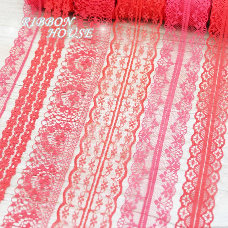 (10 krajkových/lot) bílá textilie Webbing Dekorace Krásné dárkové balicí materiál Stužky mix