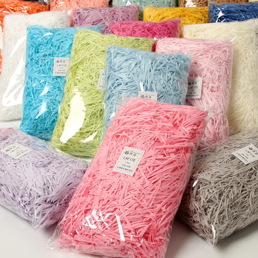 20/50g daudzkrāsains sasmalcināts krinkle papīra šķipsnas sasmalcinātas krinkle confetti DIY dāvanu kastes pildīšanas ballīte kāzu Ziemassvētku dekors