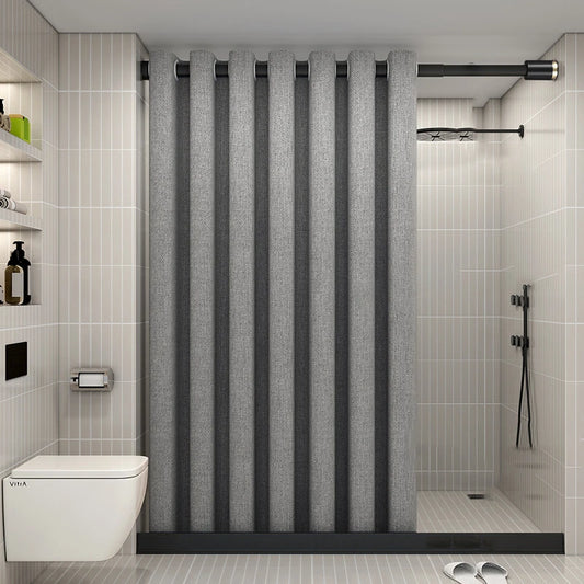 K-Water Hooklees Grey Shower Rideau de luxe Luxurage Couleur de bain Couleur de bain Couleur de salle de bain Linon Tabillard de baignoire de salle de bain imperméable