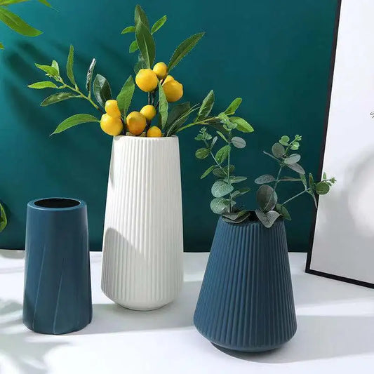 Morandi műanyag váza nappali dekoráció díszek modern origami műanyag vázák virágrendezésekhez otthoni dekoráció
