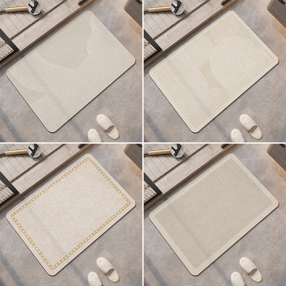 Tapis de douche antidérapant de salle de bain luxueux